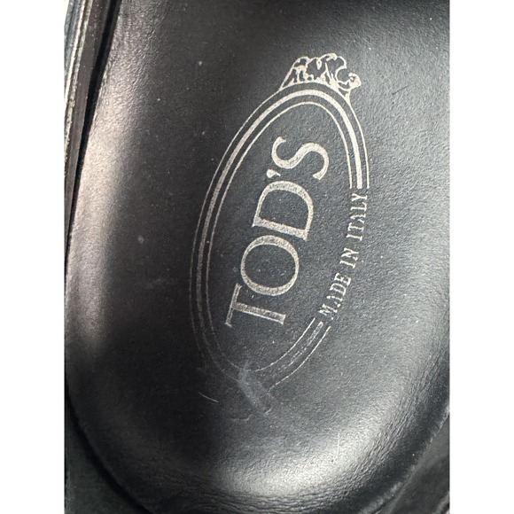Tod\'s Shoes Mens Size 11‎ Black Leather Wingtip Brogue Dress Made In Italy main image 4